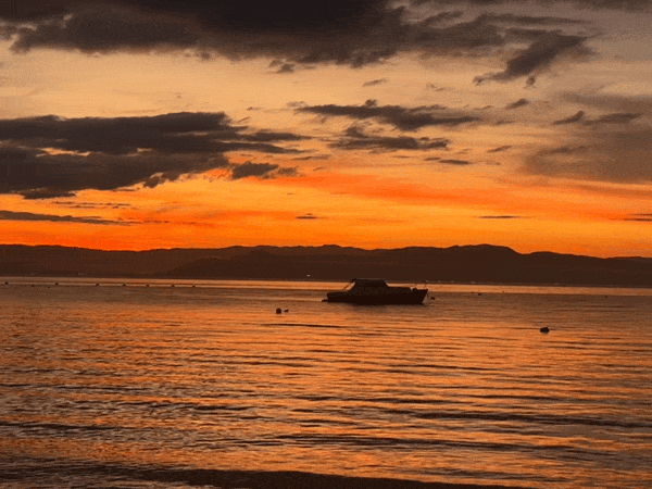 Mirante de Florianópolis ao pôr do sol